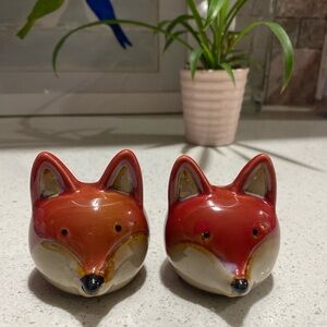 Fox Salt & Pepper Shakers